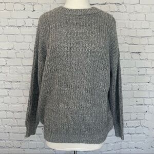 Oversized Crewneck Tunic Sweater